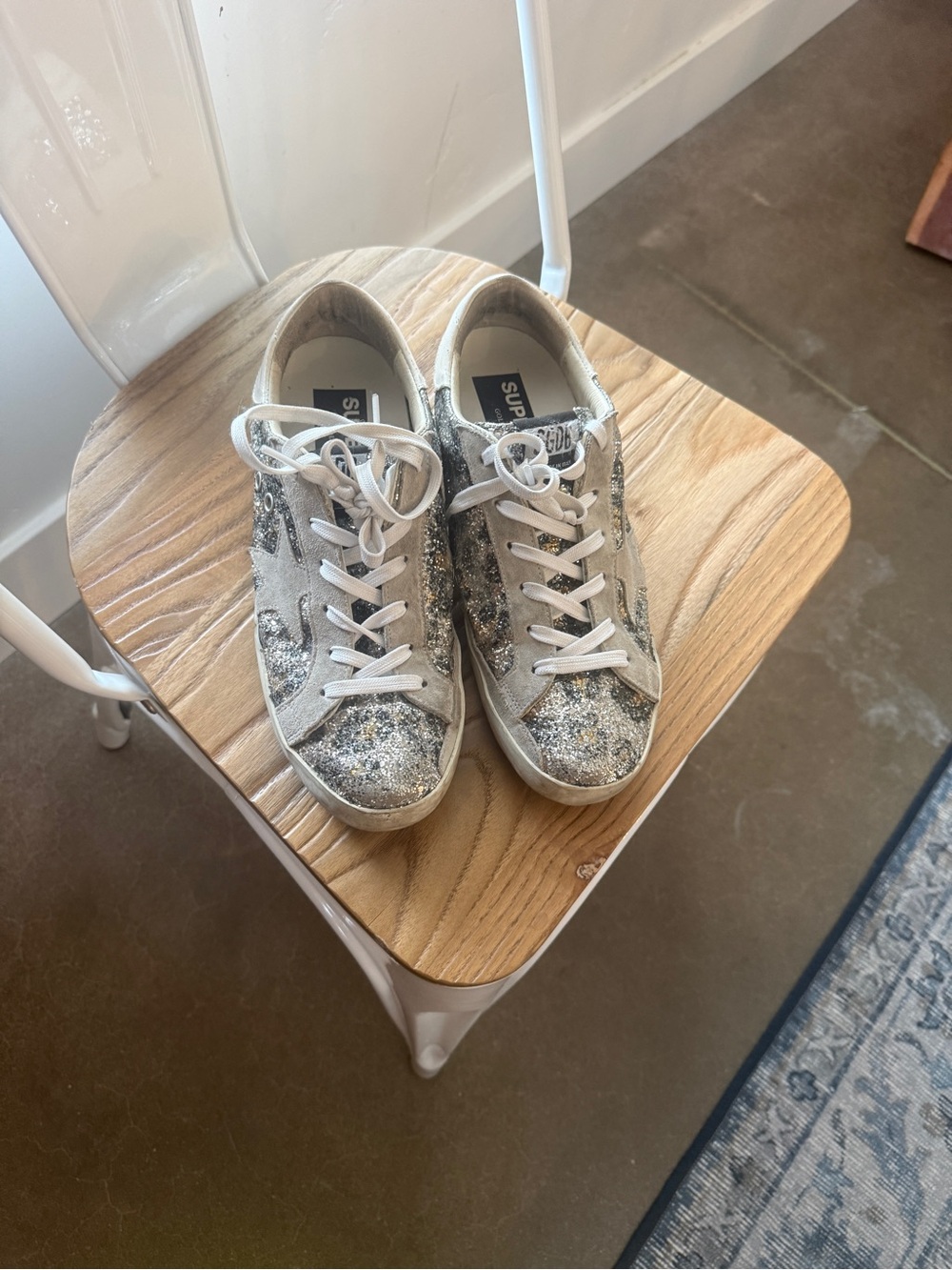 Golden goose, super star leopard glitter size 8